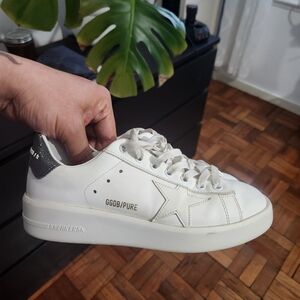 Golden Goose White Purestar  Sneakers